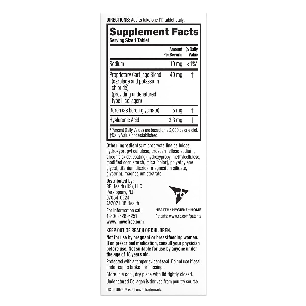 Move Free Ultra Triple Action Joint Support - 30 Tablets - image 6
