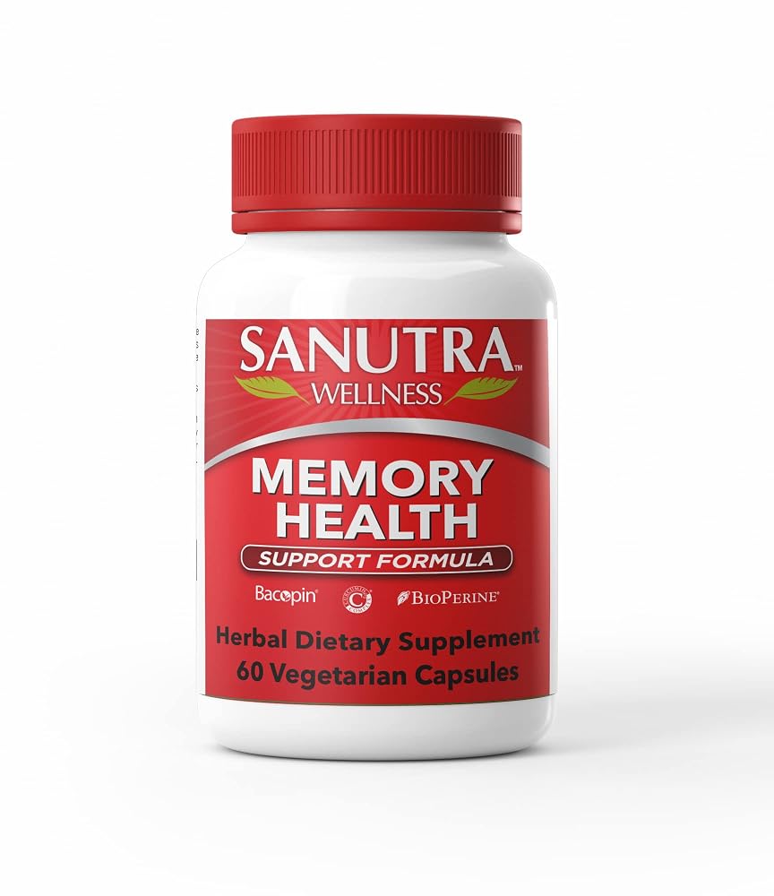 Sanutra Memory Health Brain Supplement - 60 Vegetarian Capsules