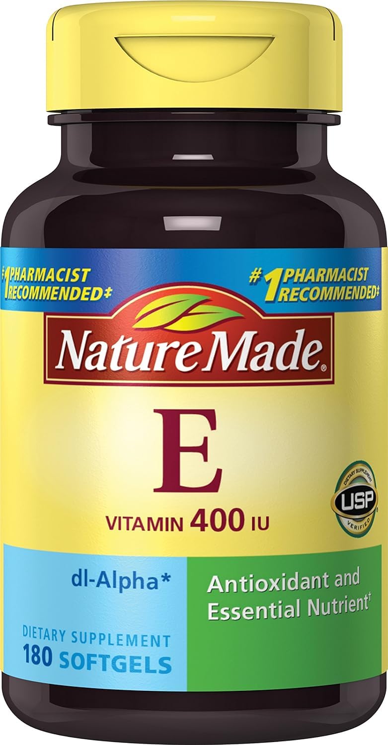 Outccogo Nature Made Vitamin E 400 IU - 180 Softgels (Pack of 2)