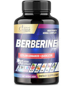Organic Cadane Berberine Supplement with Ceylon Cinnamon - 90 Capsules