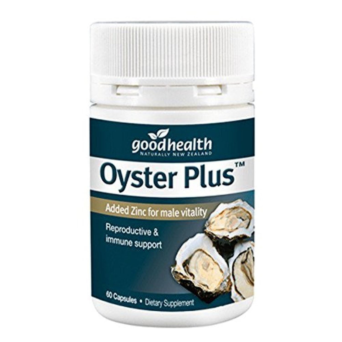 NZ Good health POST Good Health Zinc Plus Oyster Extract - 60 Capsules