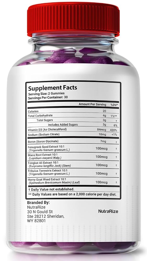 NutraRize Vital Surge Testo Gummies for Men - 180 Gummies - image 2