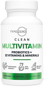 Type Zero Multivitamin Capsules with Probiotics - 120 Capsules