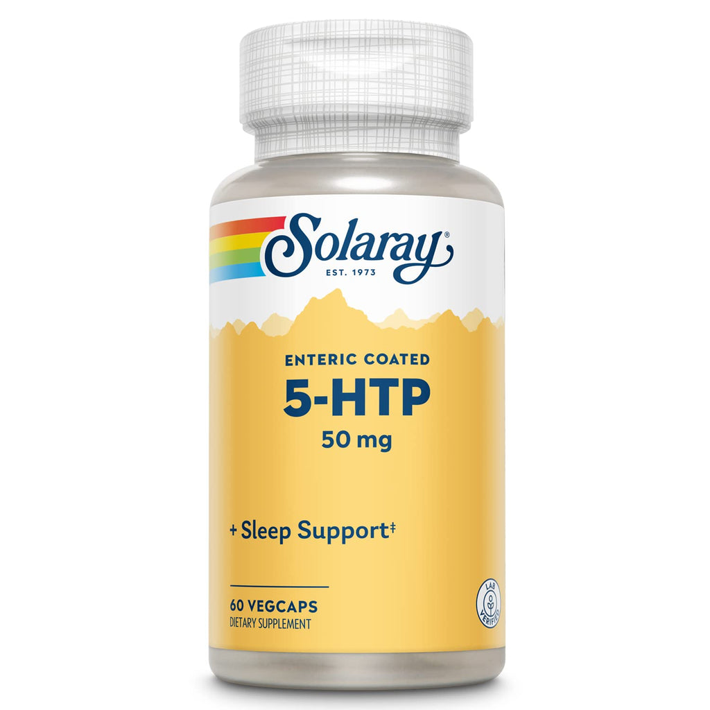 SOLARAY 5-HTP 50 mg Sleep Support - 60 Vegetarian Capsules