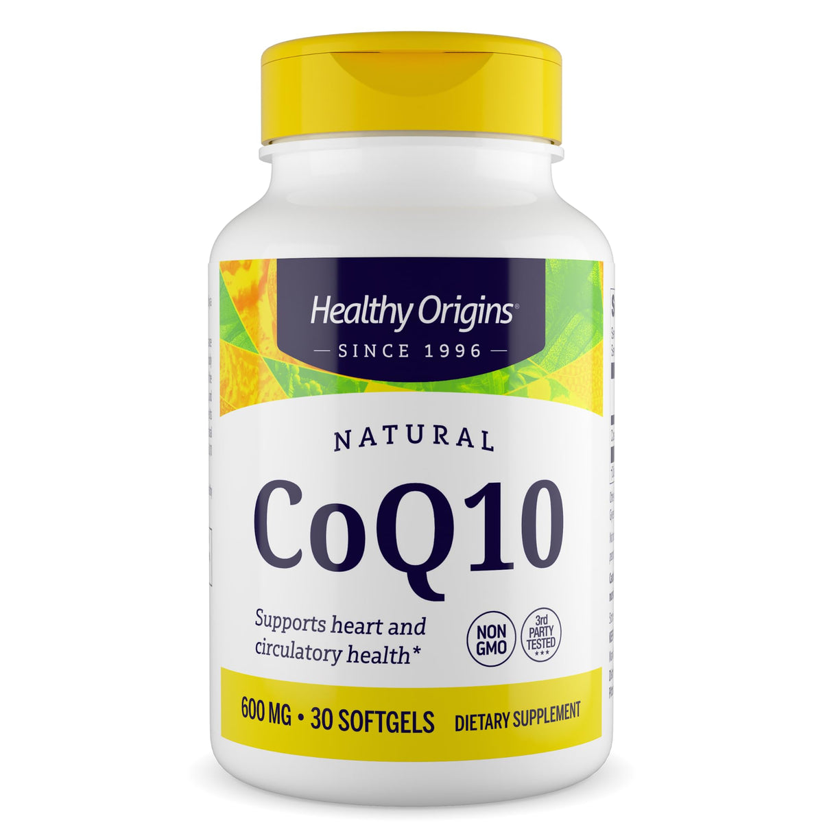 Healthy Origins CoQ10 600 mg Kaneka Q10 - 30 Softgels