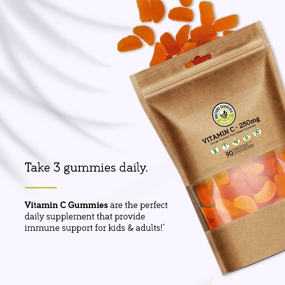 Doctors Scientific Vitamin C Gummies Orange Flavour - 90 Gummies - image 5