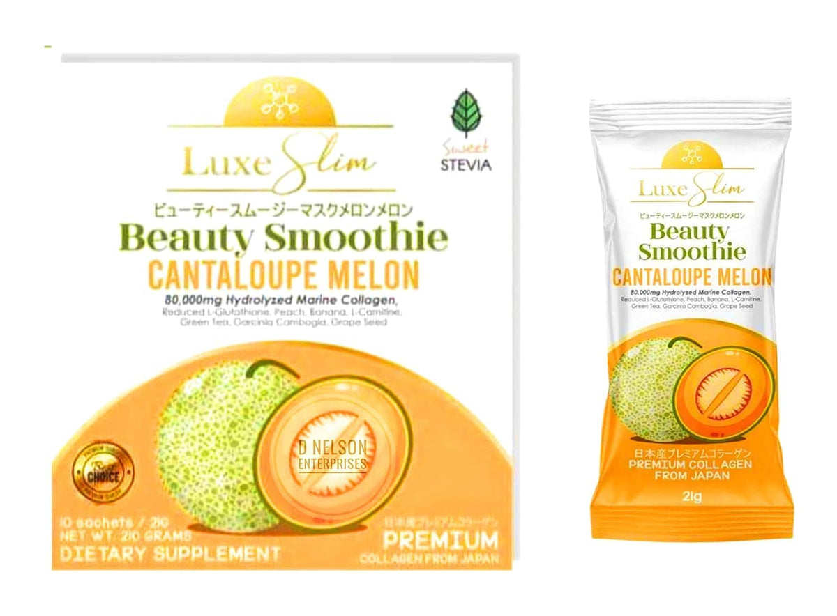 Luxe Slim Beauty Smoothie Cantaloupe Melon Collagen - 10 Sachets