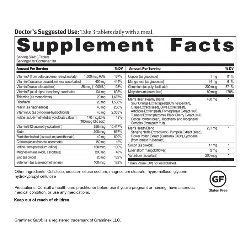Dr. Sinatra Heart Healthy Multivitamin for Men - 90 Tablets - image 2