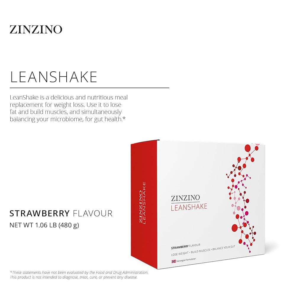 Zinzino LeanShake Strawberry Whey Protein - 16 Servings - image 3