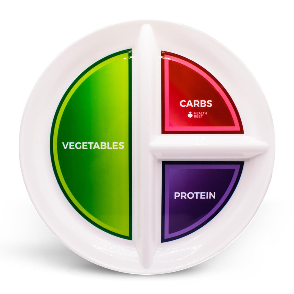 Health Beet 10" Diabetic Portion Control Plate - 1 Pack