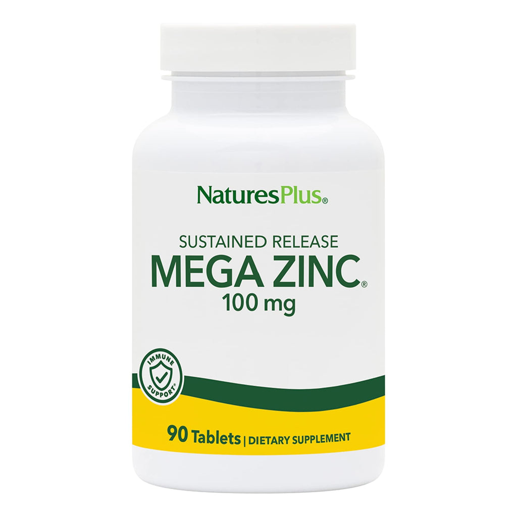 NaturesPlus Mega Zinc 100 mg Sustained Release - 90 Tablets