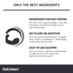 BioEmblem Creatine Monohydrate Powder Micronized - 300g - image 2