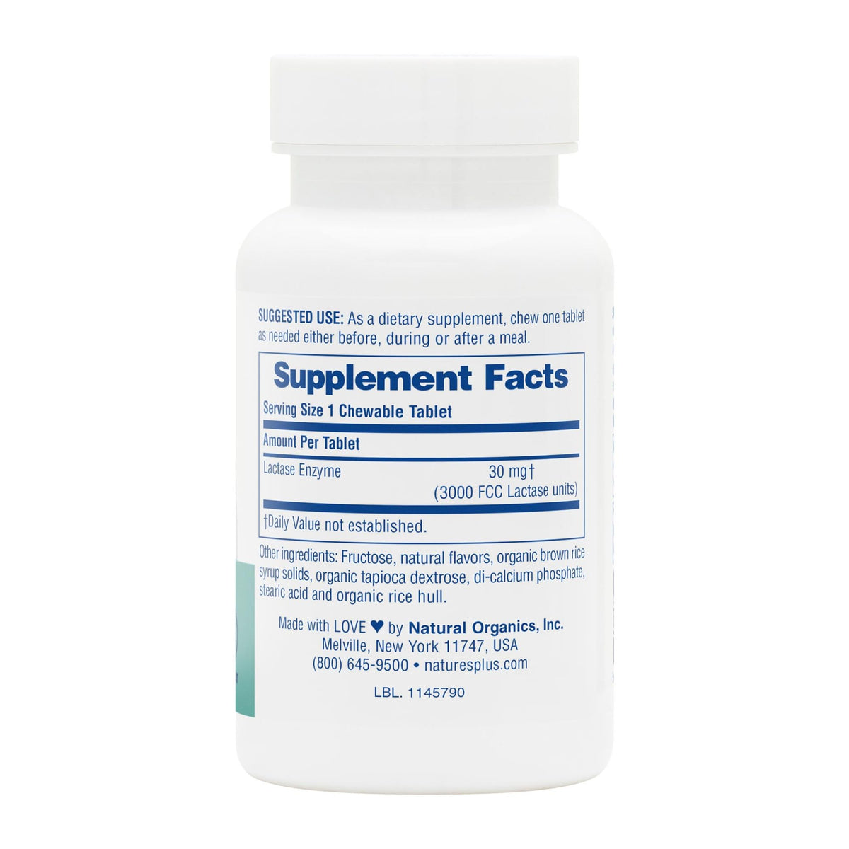 NaturesPlus Say Yes to Dairy Lactase Enzyme - 50 Tablets - image 6