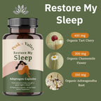 Peak + Valley Natural Sleep Aid for Adults - 60 Capsules - image 5