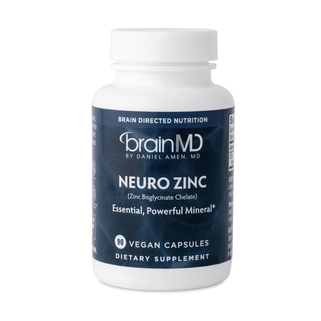 BrainMD Neuro Zinc 25 mg Zinc Bisglycinate - 90 Capsules