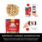 WISCONSIN ESTD 1978 BAUMANN GINSENG USA Baumann Ginseng Slice - 100%