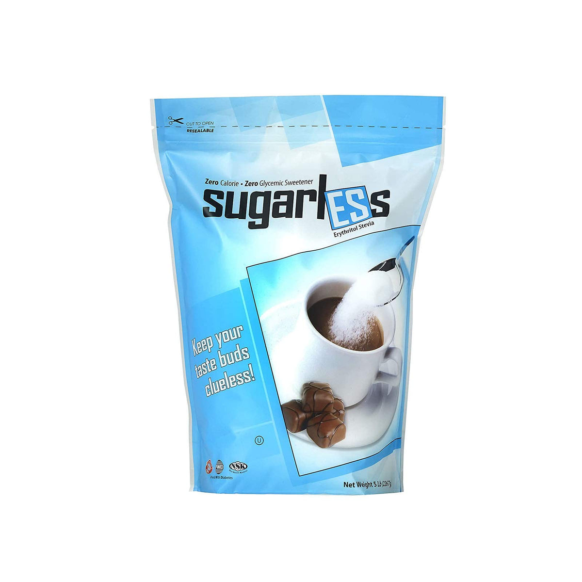 Health Garden Sugarless Erythritol & Stevia Blend Sweetener - 5 Pound