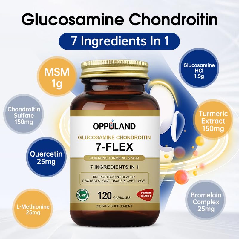 Oppuland 7-Flex Glucosamine Chondroitin - 120 Capsules - image 3