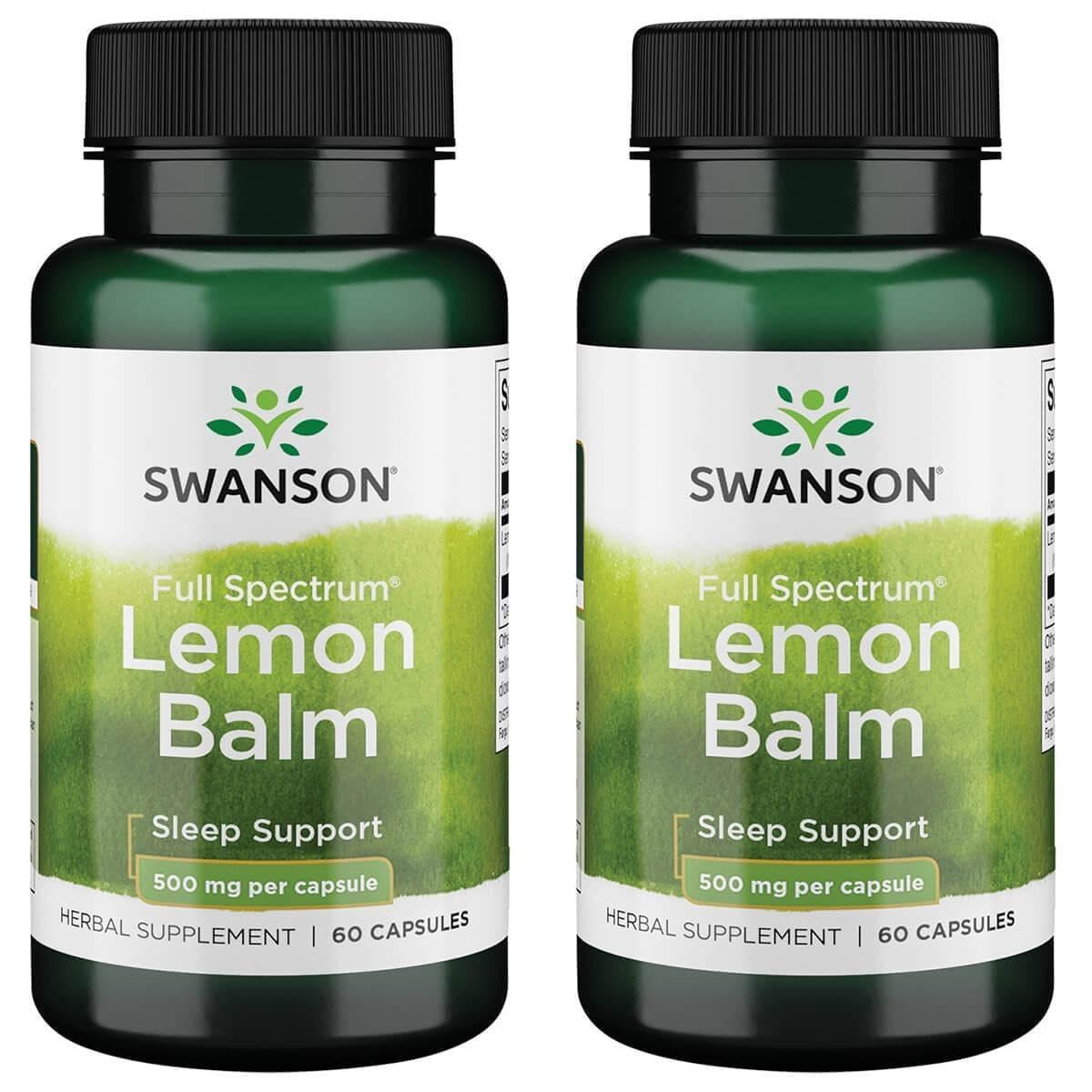 Swanson Full Spectrum Lemon Balm 500 mg - 120 Capsules