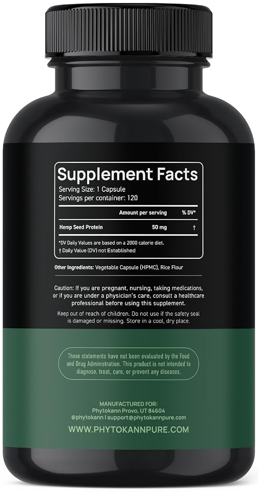 Phytokann Hemp Oil Capsules Omega 3-6-9 - 120 Capsules - image 5