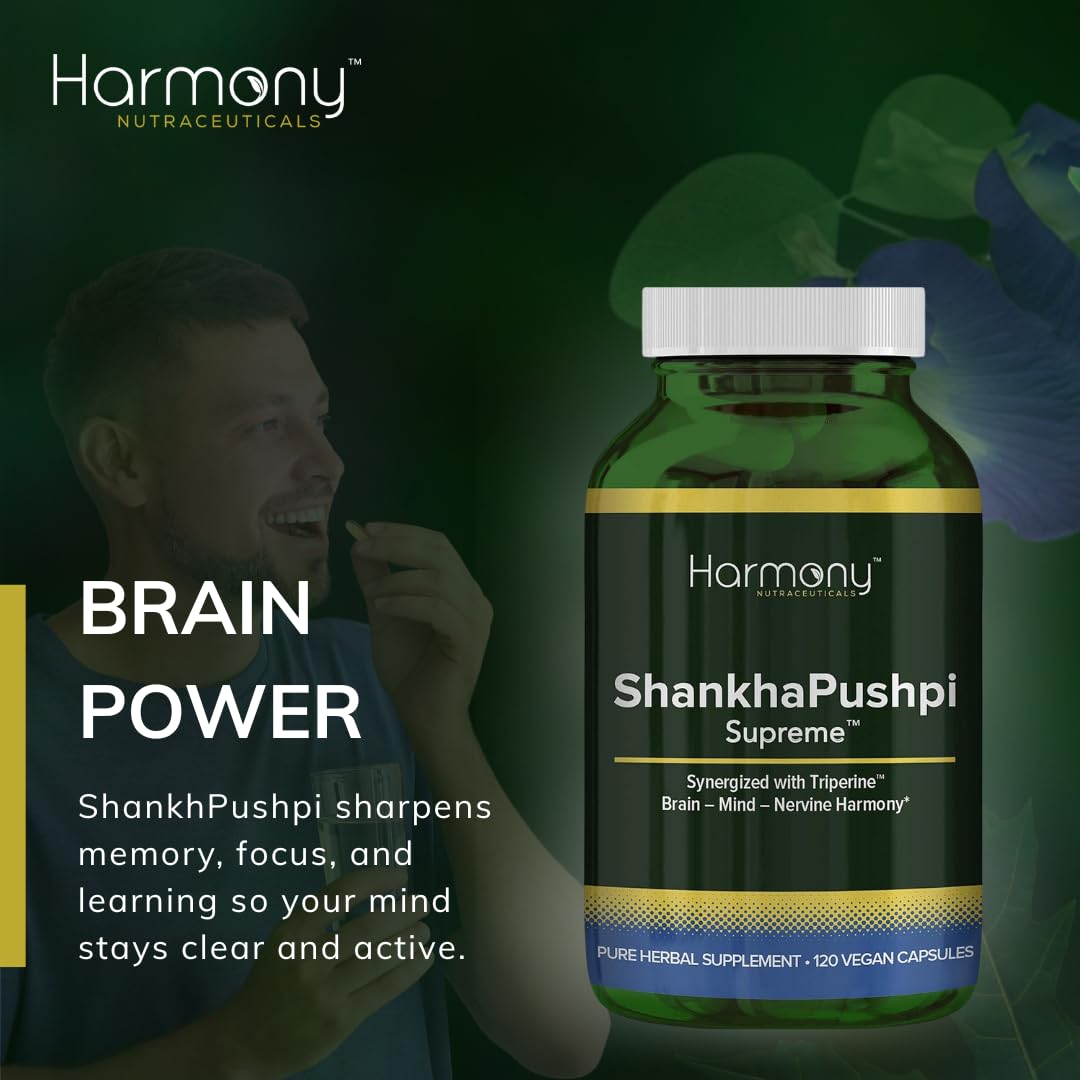 Harmony Nutraceuticals ShankhPushpi Supreme Ayurvedic Herbal Supplement - image 2