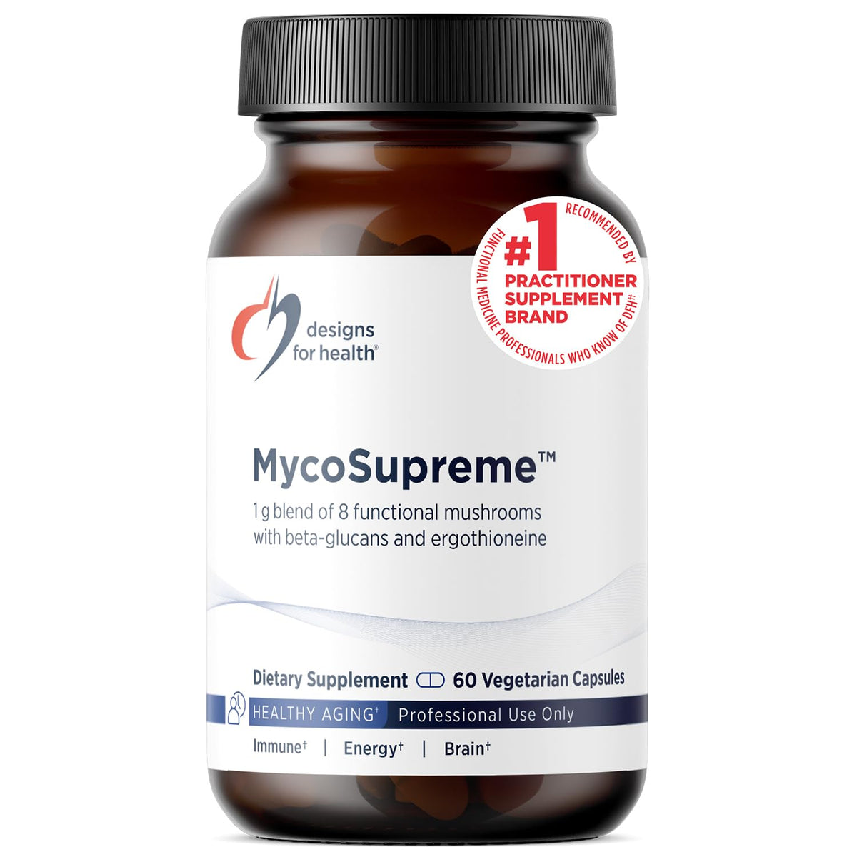 Designs for Health MycoSupreme Mushroom Support - 60 Capsules