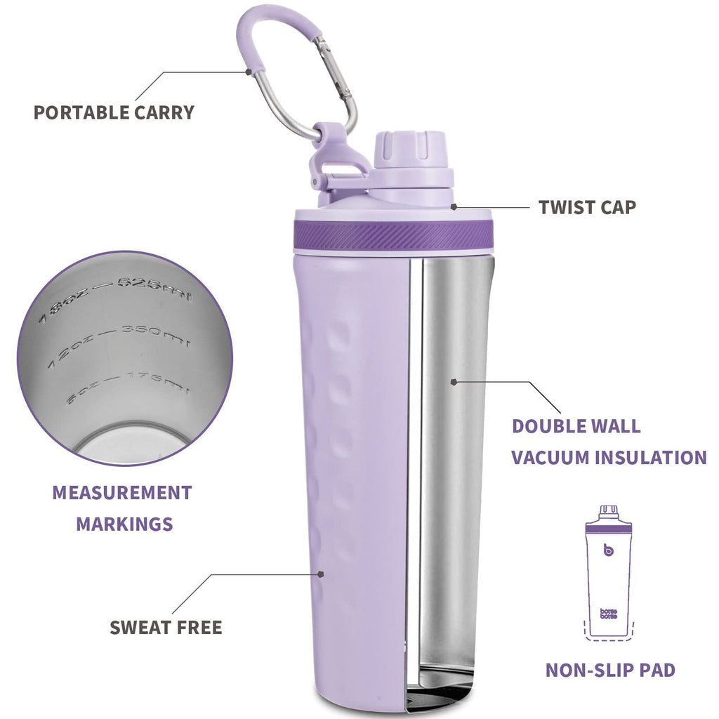 BOTTLE BOTTLE 26 oz Shaker Bottle Protein Mixer - Purple - image 2