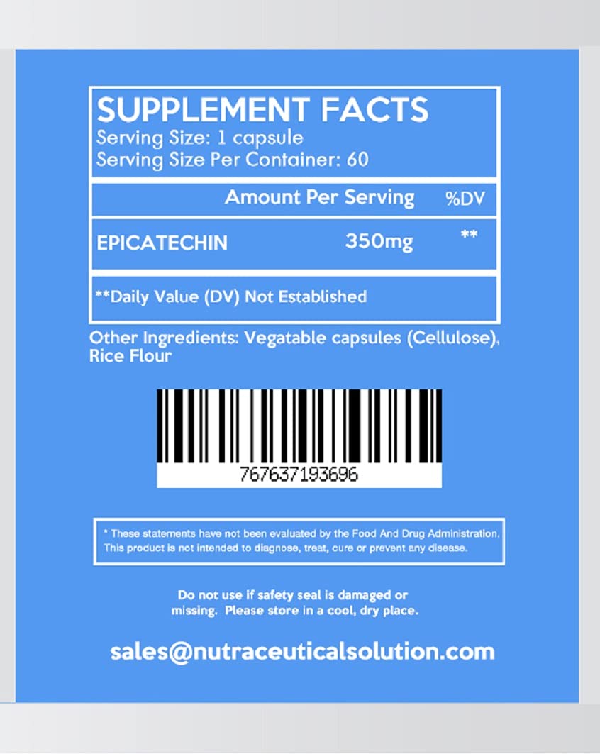 Nutraceutical Solution Epicatechin 350 mg - 60 Capsules - image 3