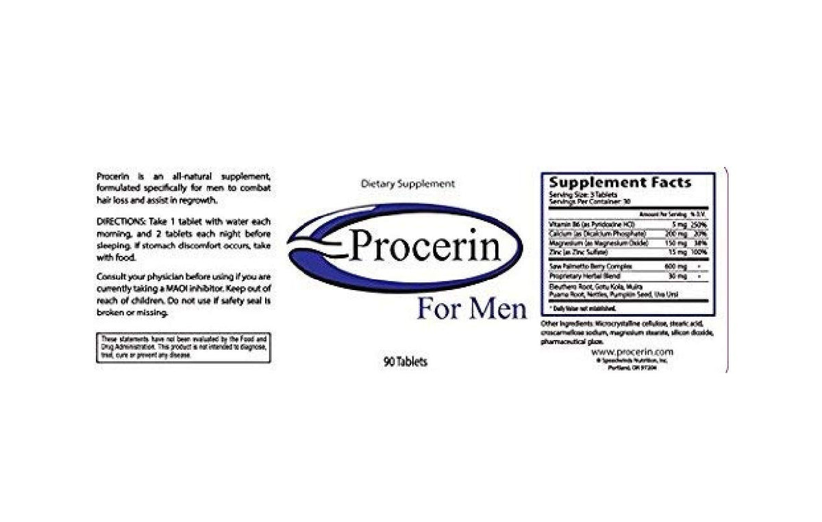 Marine Essentials Procerin For Men Hair Regrowth Supplement - 90 Tablets - image 2