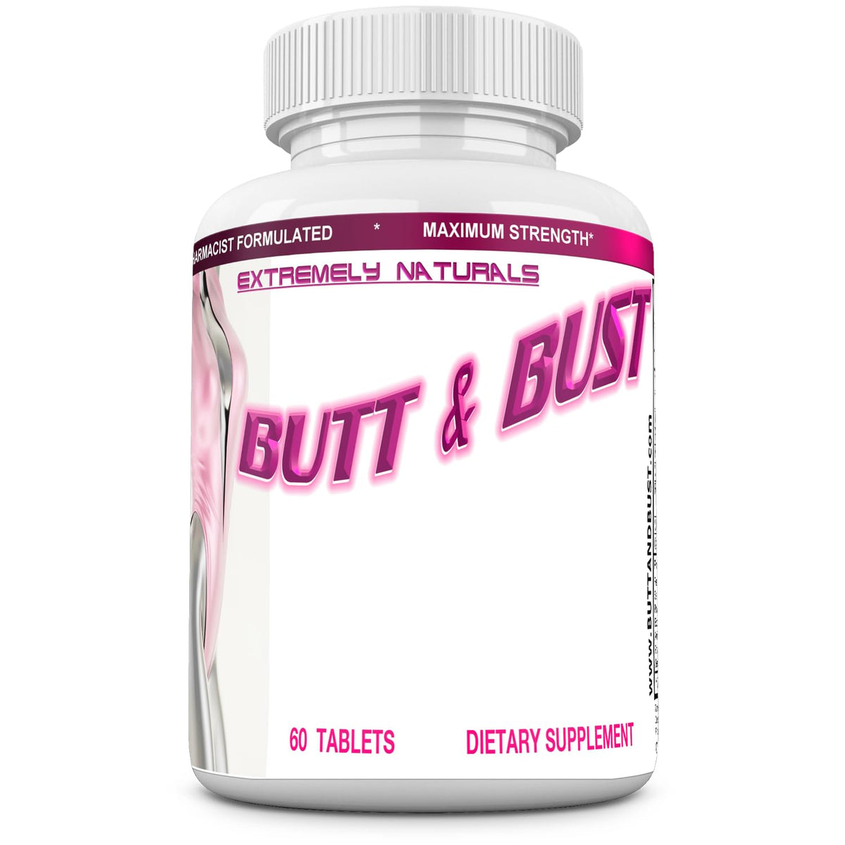 EXTREMELY NATURALS BUTT AND BUST Natural Enlargement Pills - 60 Tablets