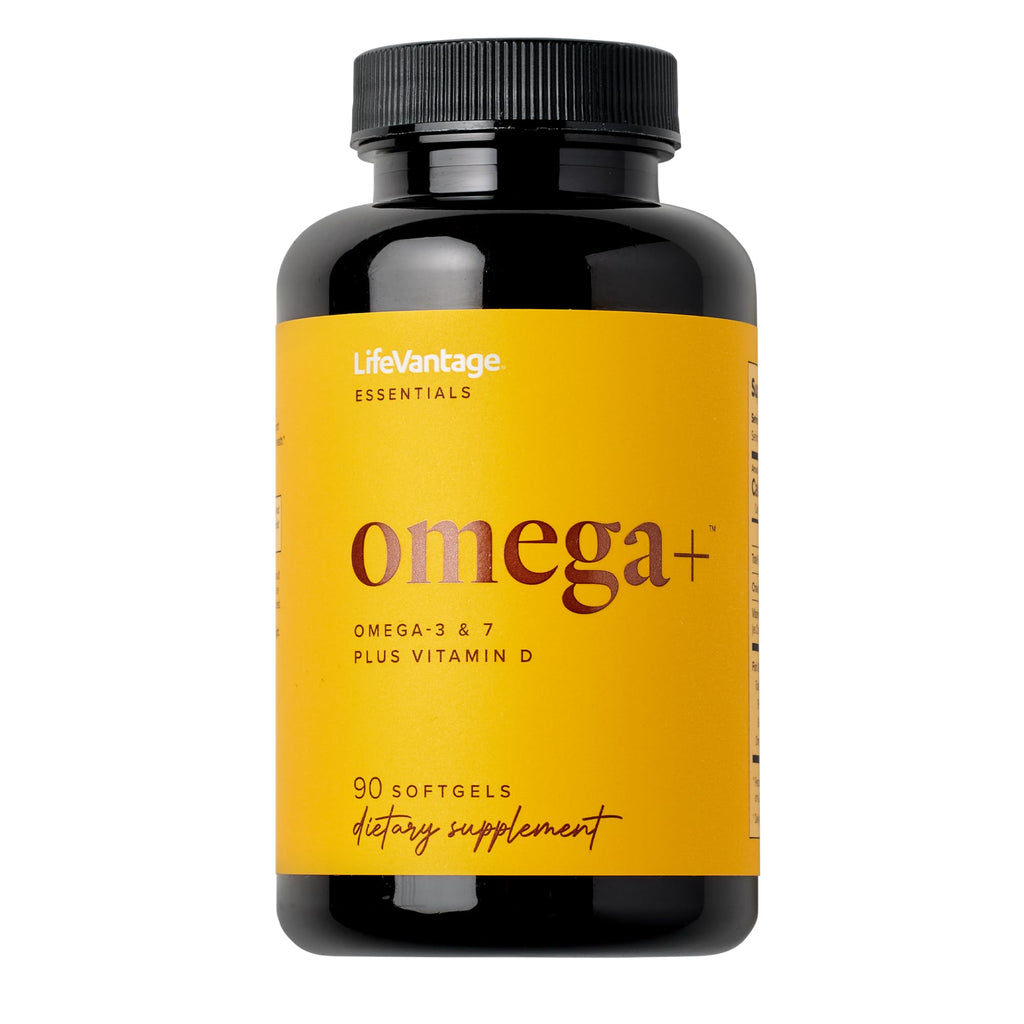 LifeVantage Omega+ Omega-3 and Omega-7 Supplement - 90 Softgels