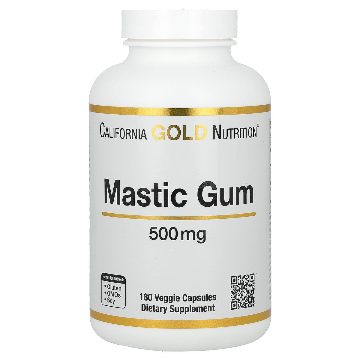 California Gold Nutrition Mastic Gum 500 mg - 180 Vegetarian Capsules