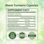 Ireya Ayurveda Neem & Turmeric Capsules - 90 Capsules - image 2