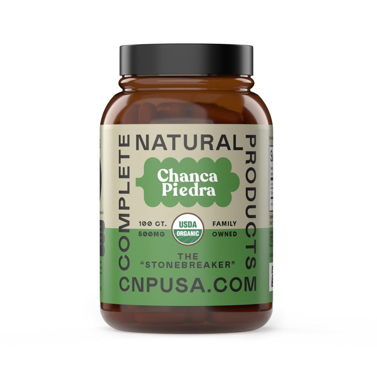 Complete Natural Products Chanca Piedra 500mg Capsules - 100 Count
