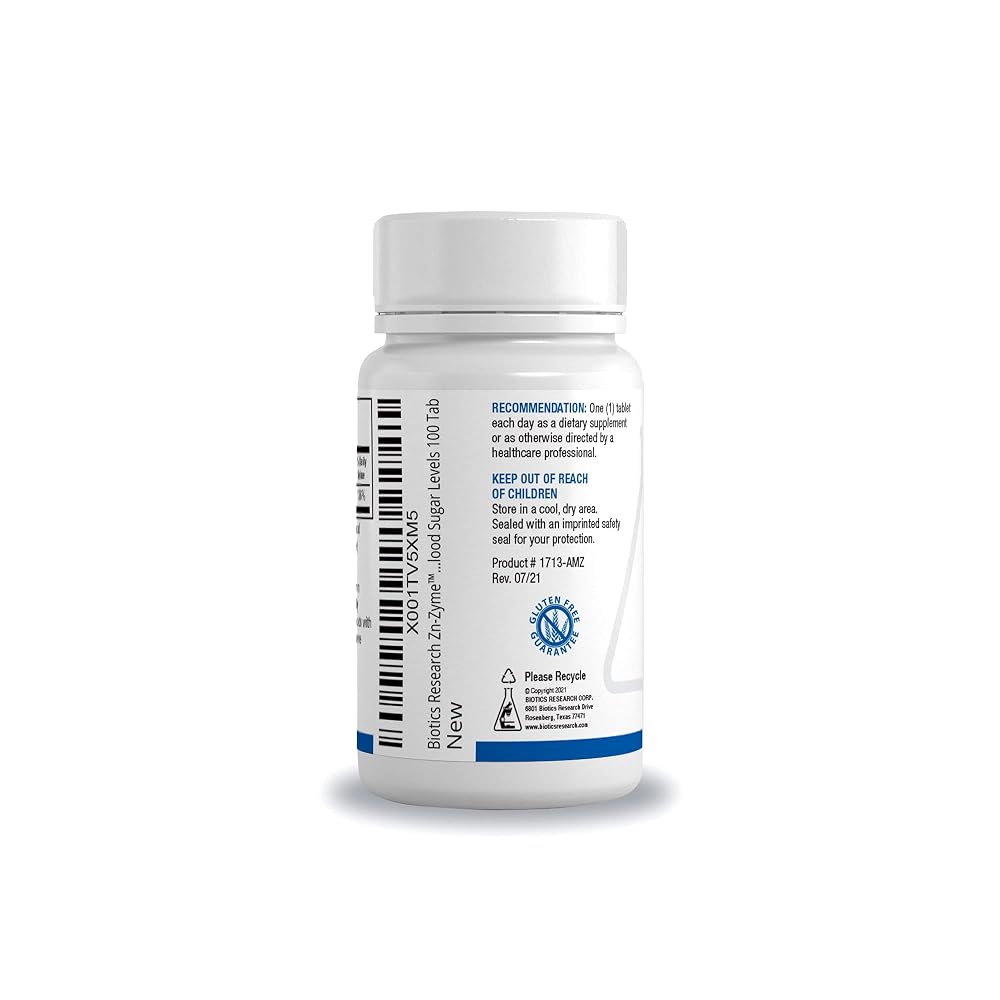 BIOTICS RESEARCH Zn-Zyme Zinc Gluconate & Citrate 15mg - 100 Tablets - image 6