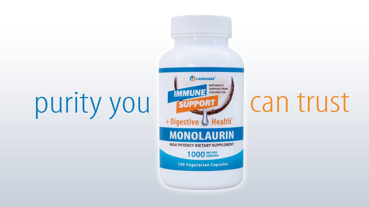 Lauricare Monolaurin Supplement for Immune Support - 100 Capsules - image 6