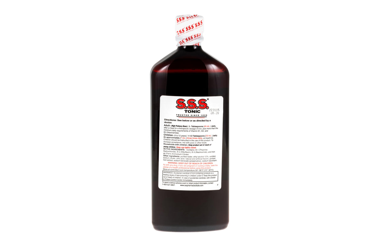 S.S.S. CO. S.S.S. Tonic Liquid Iron & Vitamin B Supplement - 20 Fl Oz - image 2