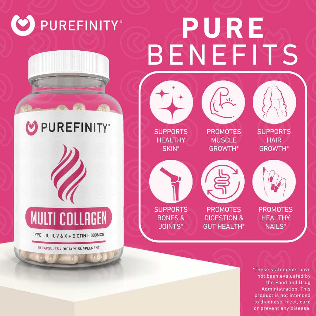 PUREFINITY Collagen Peptides for Women - 90 Capsules - image 3