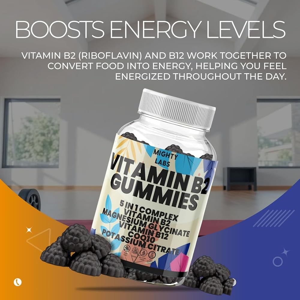 NutraPerfecto Vitamin B2 Gummies with CoQ10 & Magnesium - 60 Count - image 4