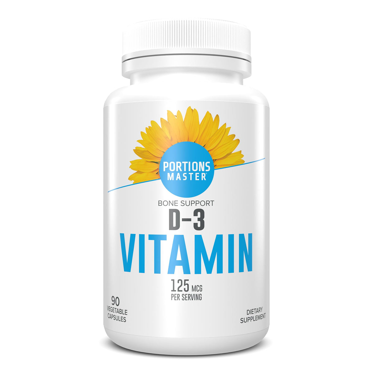 Portions Master Vitamin D3 5000 IU Bone & Immune Support