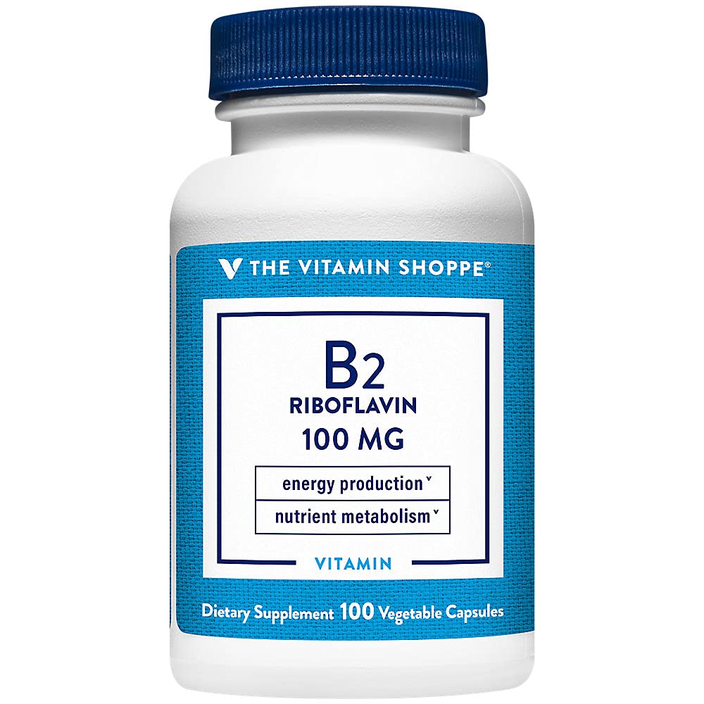 The Vitamin Shoppe Riboflavin B2 100 MG - 100 Vegetable Capsules