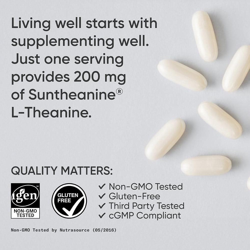 Sports Research L-Theanine 200mg with Suntheanine - 120 Softgels - image 4