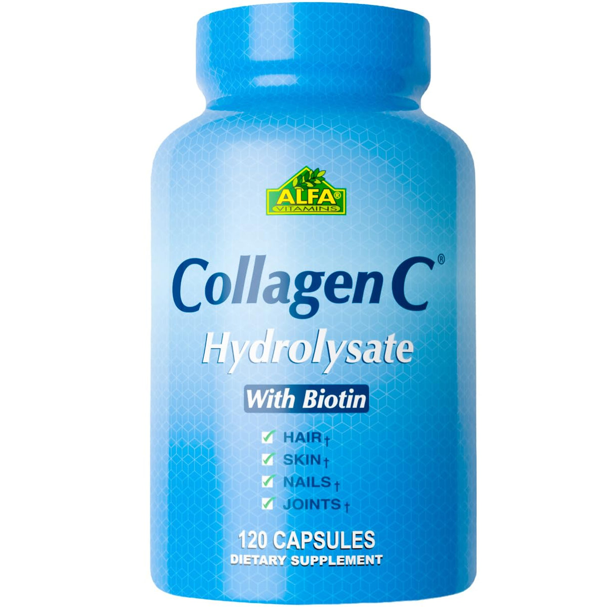 ALFA VITAMINS CollagenC Collagen Hydrolysate Capsules with Biotin