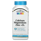 Xllent 21st Century Cal Mag Zinc +D Vitamin - 180 Tablets