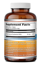 Amazing Nutrition Vitamin B6 Pyridoxine 25 mg - 500 Tablets - image 6