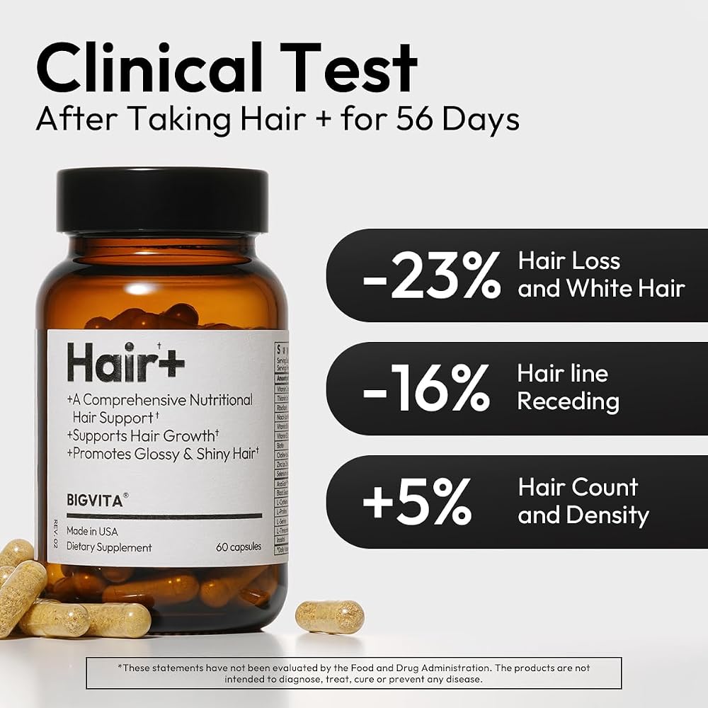 BIGVITA Hair Growth Supplement with AnaGain Nu & Biotin - 60 Capsules - image 3