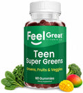 The Feel Great Vitamin Company Super Green Gummies for Teens - 60 Gummies
