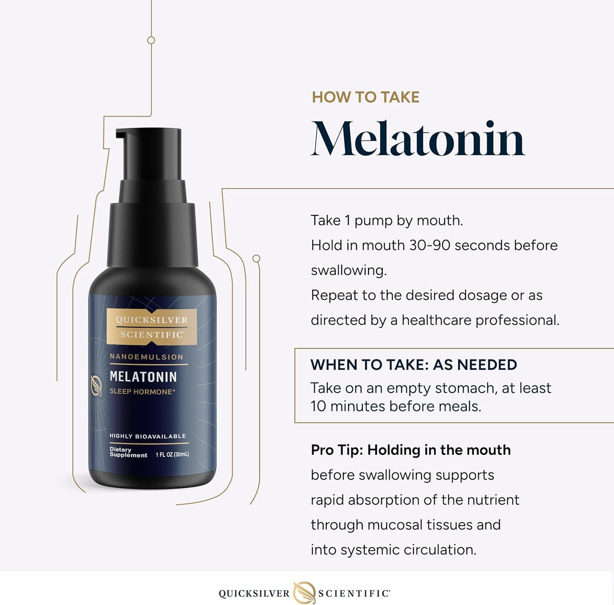 Quicksilver Scientific Liposomal Melatonin Liquid - 30 ml - image 6