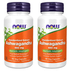 NOW Foods Ashwagandha Extract 450mg Adaptogen - 180 Vegetarian Capsules