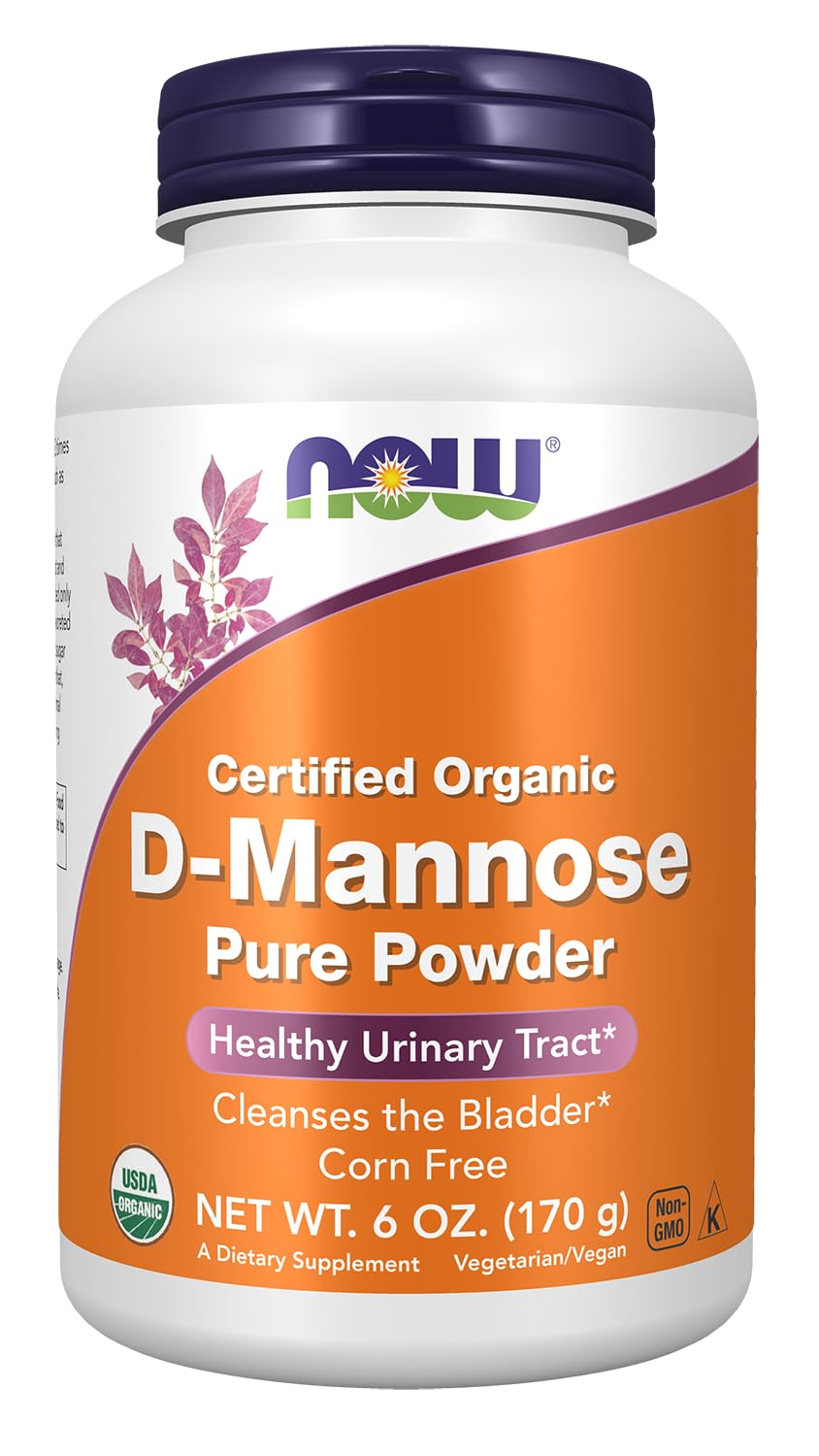 NOW Foods D-Mannose Powder - 12 Ounces (Pack of 2)